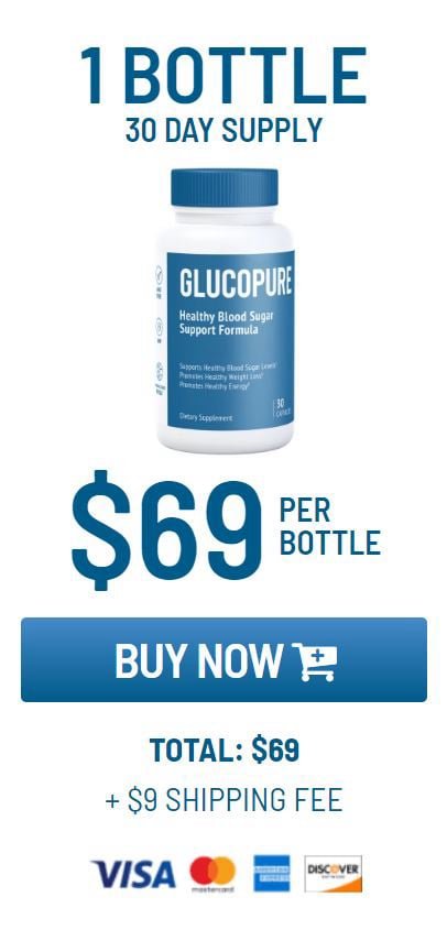 GlucoPure 1 $69/bottle